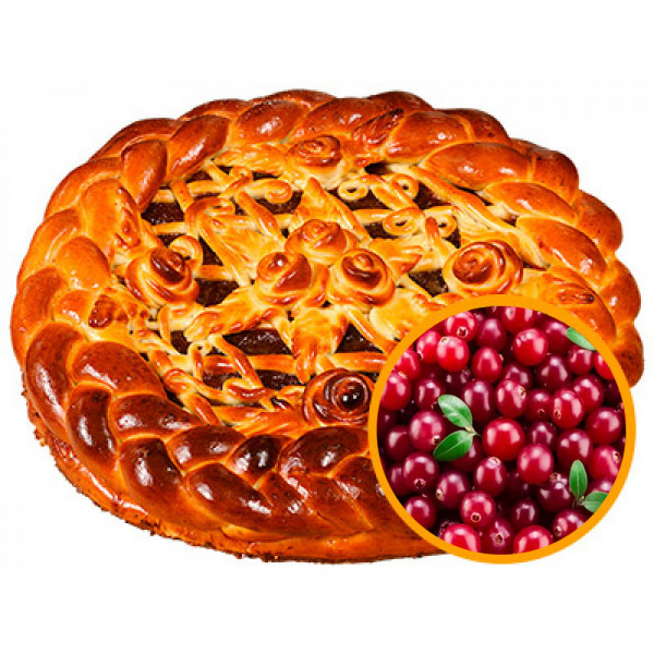 Пирог с брусникой