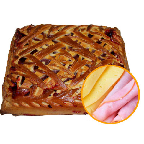 Пирог с ветчиной и сыром